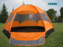 Outdoor Waterproof camping tent supply 8 people oversized double-layer pressure tent China is greater than 3000mm FRP