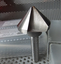 High speed steel straight handle corner knife Three-edge chamfer drill 60° chamfer milling cutter 6542 material is fully specified