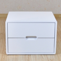 Bedside table Soft bed Solid wood matching white paint bedside table Simple modern bedside cabinet Fashion soft bed Bedside table