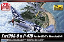 Edmei Model 12513 1 72 US-Germany World War II P-47DFw190A-8 Normandy Landing 70 Years