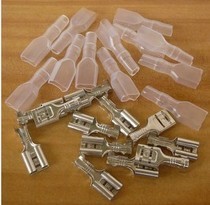 6 3MM spring terminal block cold-pressed terminal All copper with rubber insulation sleeve