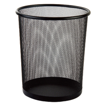 Deli new metal mesh waste paper basket 9188 trash can cleaning bucket Home office general daily necessities