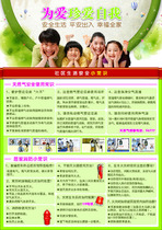 618 Sticker poster exhibition board material 740 Community life safety and little common sense