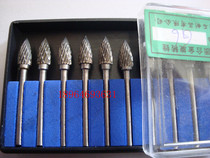 Double knife tungsten steel grinding head carbide rotary file milling cutter bullet 6 * 3mm price per arm