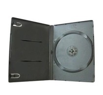 Black DVD box 14mm CD box black rectangular CD box DVD box single disc with film can hold inserts