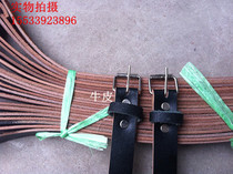 Pure cowhide foot buckle belt electrician foot buckle belt cement Rod foot buckle belt