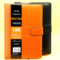 Guangben GB-1821 leather notebook two-color notepad business office leather noodles 18K