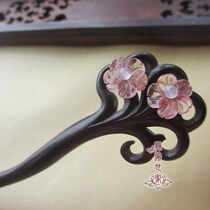  Xiaojing hair accessories Retro ebony hairpin hairpin Wood hairpin 337 full 38 yuan