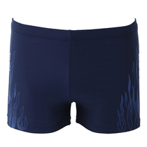 Flat angle swimming trunks chlorine-resistant mens swimwear fashion spa swimming trunks with large size