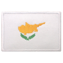 Cyprus flag armband cloth stickers embroidery label stickers Velcro custom embroidery