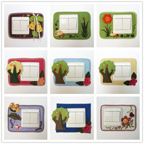 Boutique handmade fabric switch cover switch cover