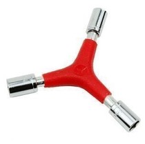 Bicycle three-purpose external hexagon tool Y-shaped socket wrench