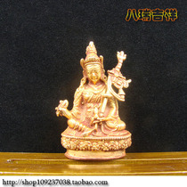 Secret Buddha Statue Nepal Pure Handmade Red Coppers Golden Lotus Peanuts Master Buddha Statue