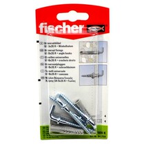 Germany Huiyu fischer universal nylon anchor with straight hook nails UX6*35WHK 4 sets per card 94258