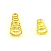 Gold-plated spring drive plate lamp head welding spring contact aluminum alloy strong light flashlight DIY accessories