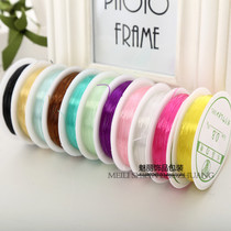 DIY Handmade Ornament Accessories Material Crystal Semi-finished String Bead Rope Transparent Fish Line Elastic line Multi-color