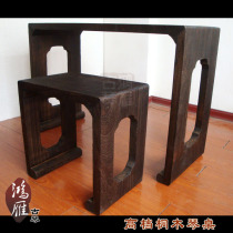 (Hongyan Guqin) Qinist special guqin table boutique Tongmu piano table stool (send table flag piano pad)