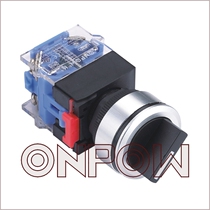China red wave button 30mm selection command switch knob LAS0-K30-11X 21 two-position three-position