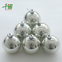 Thousand Nord Christmas Ball Ornaments Golden Christmas Ball Christmas Tree Hanging 8cm Silver Light Ball 6