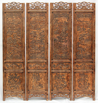 Screen partition folding screen living room bedroom room entrance hall porch Chinese retro solid wood folding mobile residential furniture