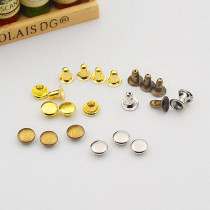 DIY Bag Clothing Shoes Material Accessories Flat Round Bump Gold Silver Antique Bronze Color Rivets