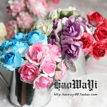 Mini simulation flower doll holding flower diy accessories red Pink Blue Purple White 6 yuan a bunch (6 flowers)