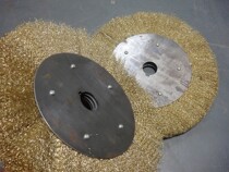 Steel wire wheel flat-shaped parallel metal rust-removing grinding wheel machine with steel wire brush wood carving cliff polished polished wheel