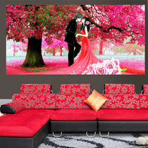 Mona Lisa cross stitch wedding 2021 new thread embroidery living room cherry blossom wedding wedding wedding newlywed self-embroidery handmade