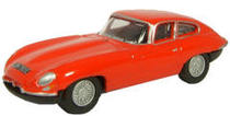 Spot] 1:76 OXFORD model 76ETYP002 British Jaguar red sports car
