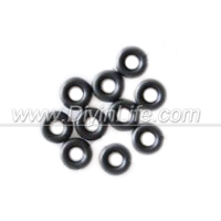 Black rubber anti-vibration ring damping gasket O-shaped rubber ring DIY accessories 3 5mm 24 pieces