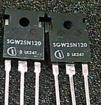 Original disassembled field effect transistor SGW25N120 without damping