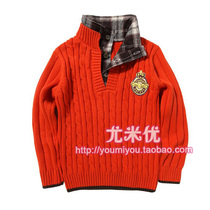 Clear Cabin Autumn Winter Foreign Trade Boy Clothing Boys male baby Collar Hooded Sweater Hooded Sweatshirt Boy Pure Cotton Jersey Undercoat