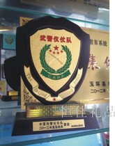 Personality medal wooden sticker metal sheet shield medal custom base sticker sand gold honor card Mahogany medal production