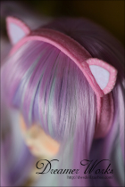 SD BJD 3 points 4 points 6 Doll Clothes Headwear Super Cute Pink White Cat Ear Hair Stirrup 1 31 41 6