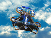 The world's first electrically driven multi-rotor manned aircraft 3D drawing in Z3 source file IGS format