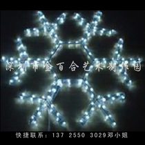 Christmas Wall LED decoration Christmas snowflake Christmas pendant glowing snowflake lighting atrium pendant hanging