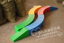 Sensory integration training Plastic equipment Children balance beam changeable walking pier plank bridge Kindergarten plank bridge