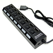 7 ports with independent switch HUB USB2 0 hub can be used with mobile hard disk USB splitter without power supply