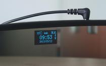 Multi-function endoscope compass rearview mirror temperature time automatic calibration automatic find North