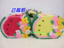 At a loss the three-dimensional embroidered tissue box in the living room watermelon paper box material package has been cut