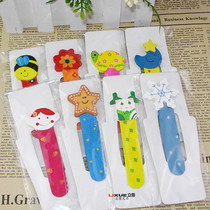 S22 Childrens Day gift Korea creative gift stationery cute wooden card passband scale ruler bookmark