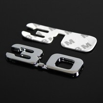 Car 3D three-dimensional metal car sticker decoration sticker car Digital Displacement sticker tail label