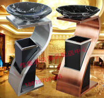 Lobby floor creative trash can New concept Hotel lobby Stainless steel ashtray with ashtray peel bucket