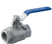 Stainless Steel 304 Two Piece NPT Ball Valve 1 DN25
