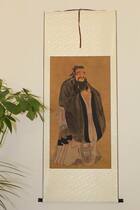 Confucius portrait hanging painting to the holy Master Confucianism Buddhism and Taoism Chinese painting wall map Zhongtang study classroom living room scroll framing