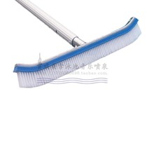 Swimming pool cleaning equipment luxury plastic pool brush Swimming pool cleaning brush Plastic brush household aluminum handle brush telescopic rod