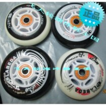 PU rubber silent flat roller skate skates in-line wheel skate wheel luggage bag 80mm76 adult 72
