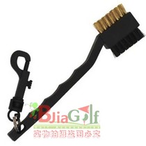 golf double-sided brush golf brush ball club cleaning brush spherical ball head cleaning brush wire brush