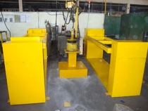 The automatic welding manipulator synchronous electric turning bench for the electric turning bench for the Robot Robot
