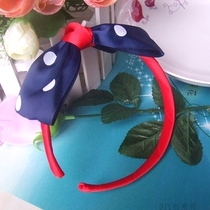 Childrens headwear hair accessories children hair hoop Korean sweet princess polka dot big bow girl headband hair hoop
